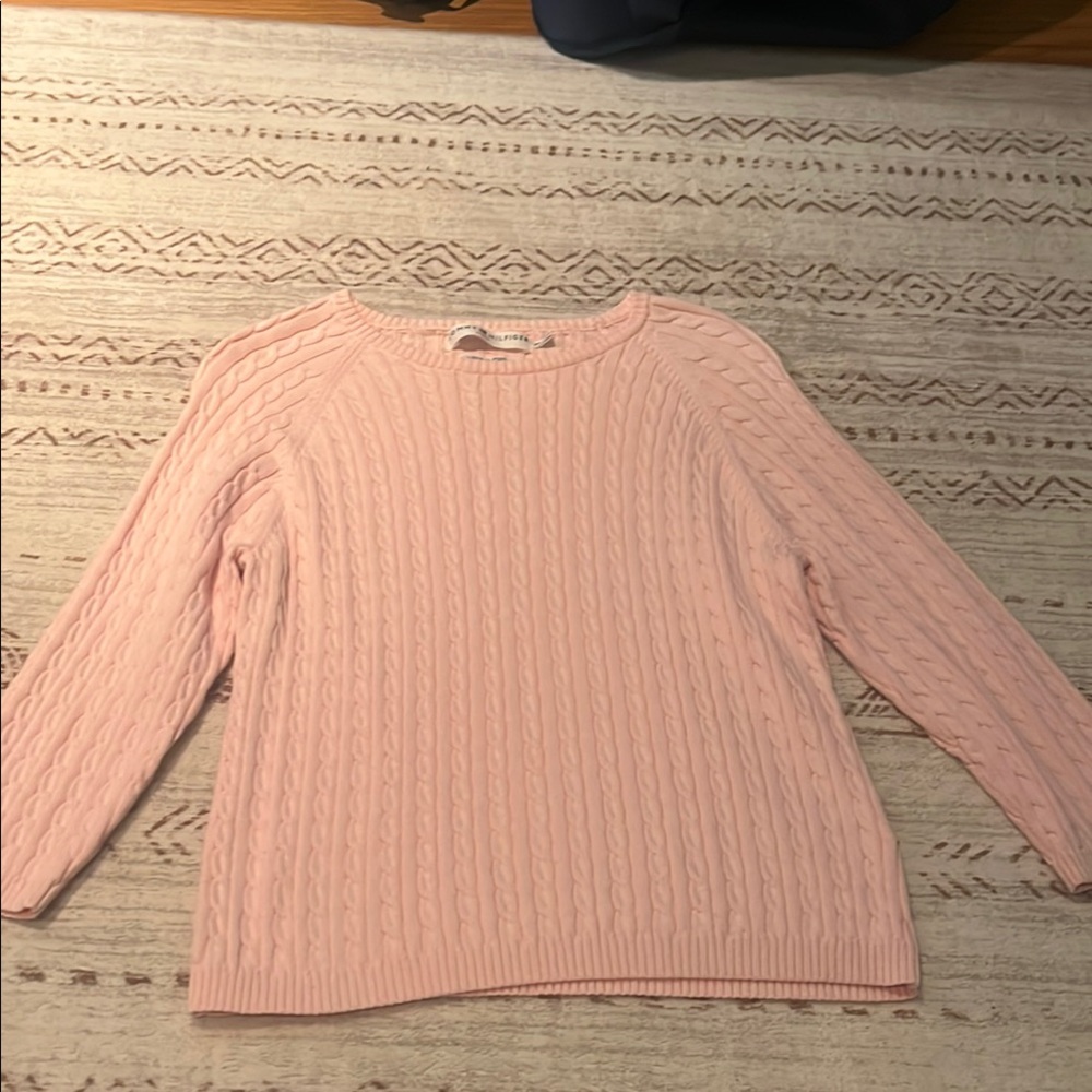 Tommy Hilfiger Pink Cable Knit Sweater